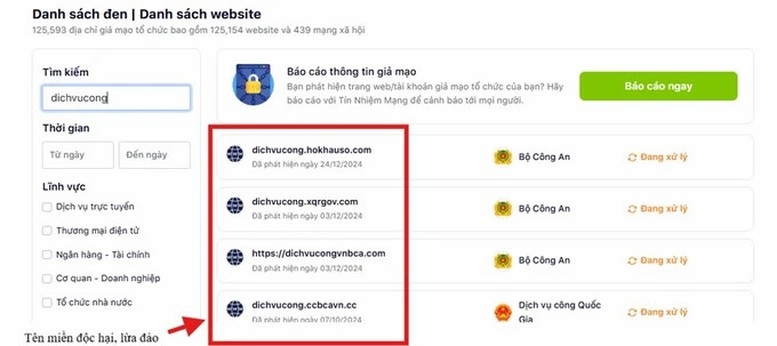 Bộ Công an hướng dẫn người dân tra cứu, nhận diện website lừa đảo Bộ Công an hướng dẫn người dân tra cứu, nhận diện website lừa đảo