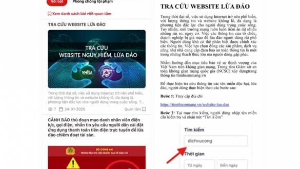 Bộ Công an hướng dẫn người dân tra cứu, nhận diện website lừa đảo