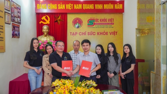 Tạp chí Sức khỏe Việt và Công ty CP Truyền thông Nhị Vân ký kết Biên bản Hợp tác toàn diện