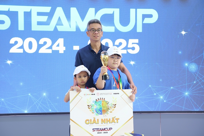 Chung kết STEAMCUP 2024 - 2025: Học sinh Hà Nội tranh tài mô phỏng cứu trợ thiên tai Chung kết STEAMCUP 2024 - 2025: Học sinh Hà Nội tranh tài mô phỏng cứu trợ thiên tai
