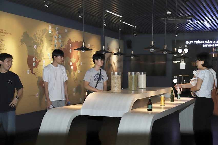 Sinh viên Hàn Quốc hào hứng khám phá môi trường làm việc tại Nhà máy Bia Hà Nội - Mê Linh