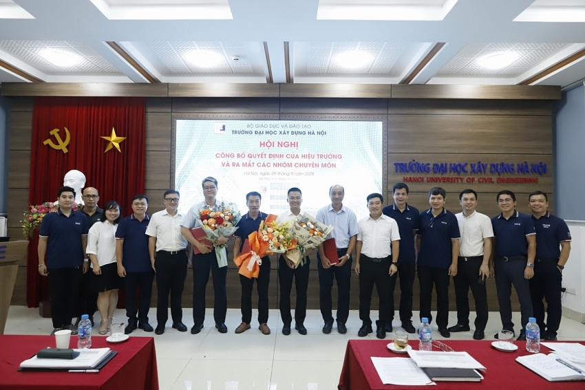 Trường Đại học Xây dựng Hà Nội: Bổ nhiệm Phó Viện trưởng Viện Địa kỹ thuật và Công trình, ra mắt các nhóm chuyên môn Trường Đại học Xây dựng Hà Nội: Bổ nhiệm Phó Viện trưởng Viện Địa kỹ thuật và Công trình, ra mắt các nhóm chuyên môn