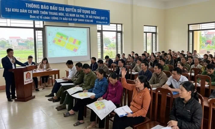 Hải Phòng: Đấu giá 63 lô đất tại khu dân cư mới thôn Trung Hòa, giá khởi điểm từ 10,4 triệu đồng/m2 Hải Phòng: Đấu giá 63 lô đất tại khu dân cư mới thôn Trung Hòa, giá khởi điểm từ 10,4 triệu đồng/m2