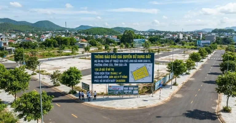 Đắk Lắk đấu giá quyền sử dụng 128 lô đất tại Khu phố Long Hải Nam