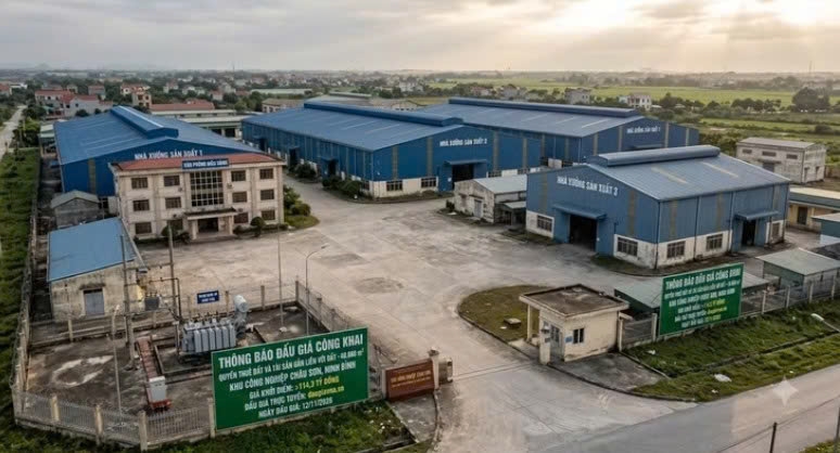 Đấu giá quyền thuê đất Khu công nghiệp Châu Sơn (Ninh Bình) với giá khởi điểm hơn 114 tỷ đồng Đấu giá quyền thuê đất Khu công nghiệp Châu Sơn (Ninh Bình) với giá khởi điểm hơn 114 tỷ đồng