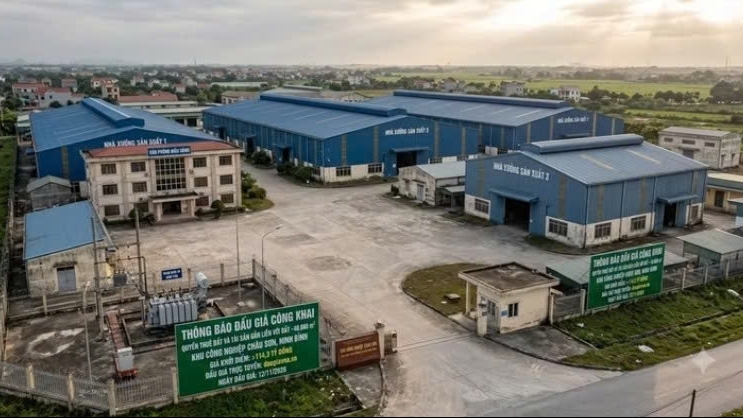 Đấu giá quyền thuê đất Khu công nghiệp Châu Sơn (Ninh Bình) với giá khởi điểm hơn 114 tỷ đồng