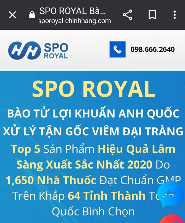 Nhan nhản TPCN viêm đại tràng quảng cáo công dụng như thuốc ảnh 2