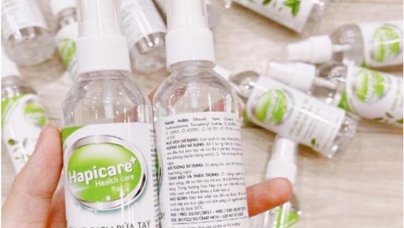 Đình chỉ, thu hồi dung dịch rửa tay kháng khuẩn Happicare+