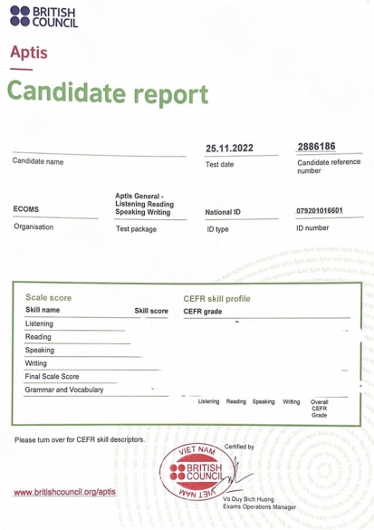 Bộ GD&ĐT yêu cầu Hội đồng Anh giải trình về việc cấp chứng chỉ Aptis sai quy định