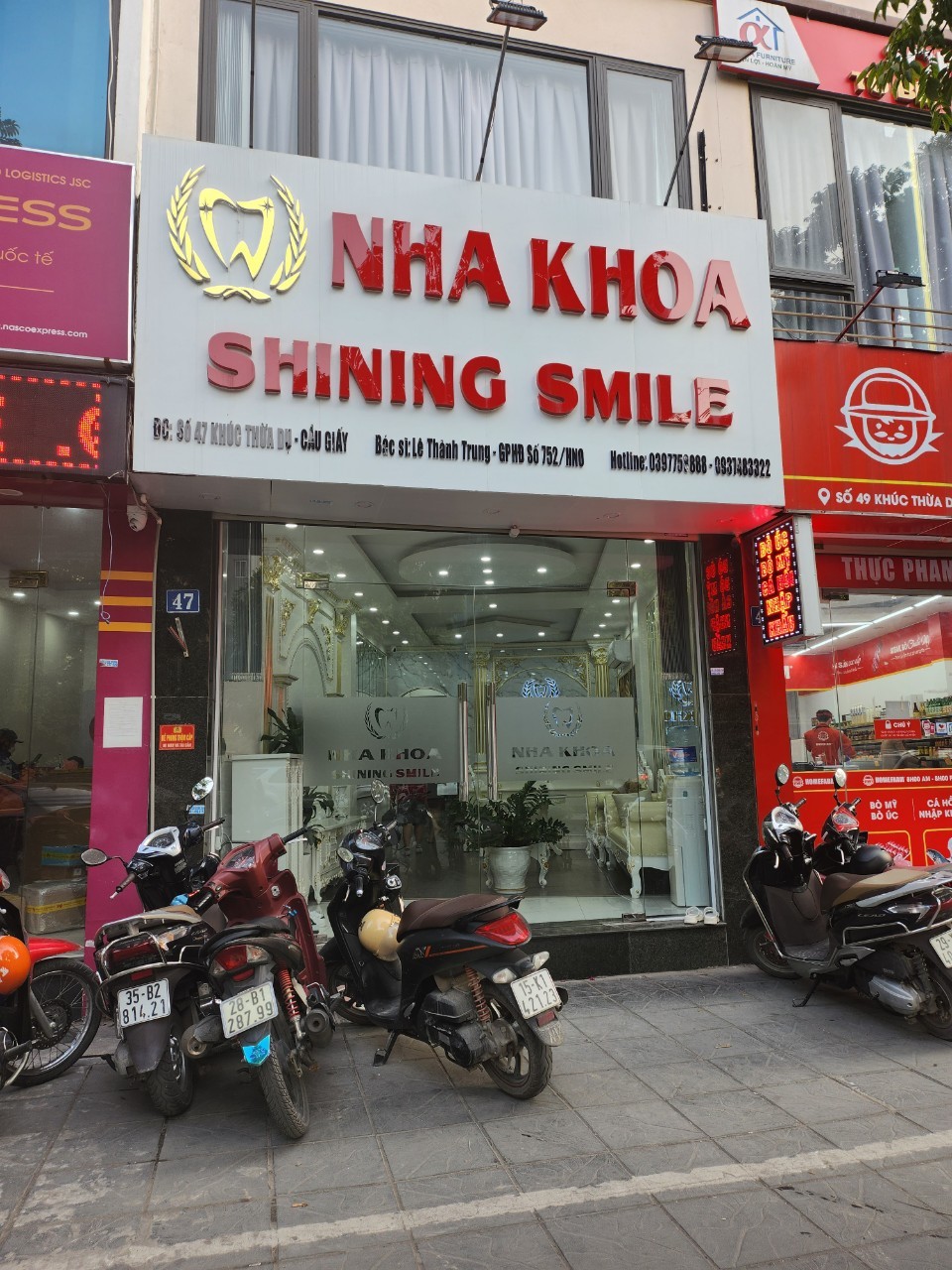 Nha khoa Shining Smile tại số 47 Kh&amp;uacute;c Thừa Dụ, Cầu Giấy, H&amp;agrave; Nội.