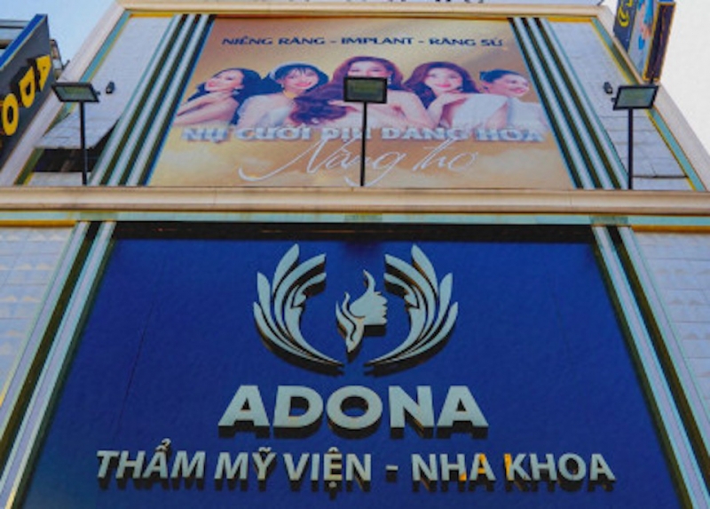 Thẩm mỹ viện Adona ở (địa chỉ 19-19A Trần Quang Diệu, phường 13, quận 3, TP.HCM) liên tục bị xử phạt.