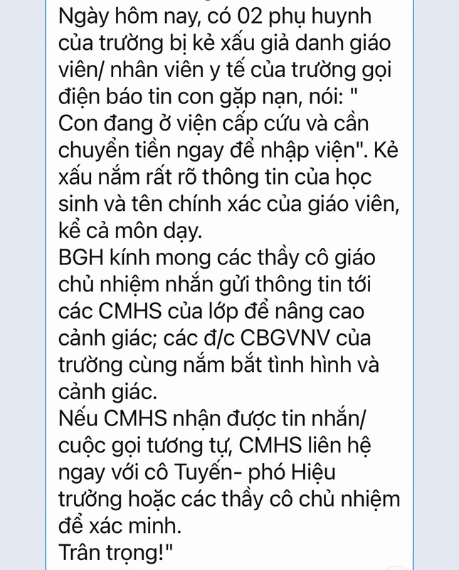 Giám đốc BV Nhi chỉ cách nhận diện thủ đoạn lừa đảo khiến phụ huynh chuyển tiền cho người lạ Giám đốc BV Nhi chỉ cách nhận diện thủ đoạn lừa đảo khiến phụ huynh chuyển tiền cho người lạ ảnh 1