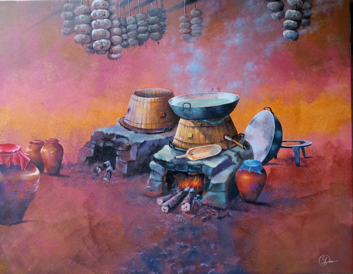 Họa sỹ Lý Dược và đề tài dân tộc miền núi Họa sỹ Lý Dược và đề tài dân tộc miền núi ảnh 4