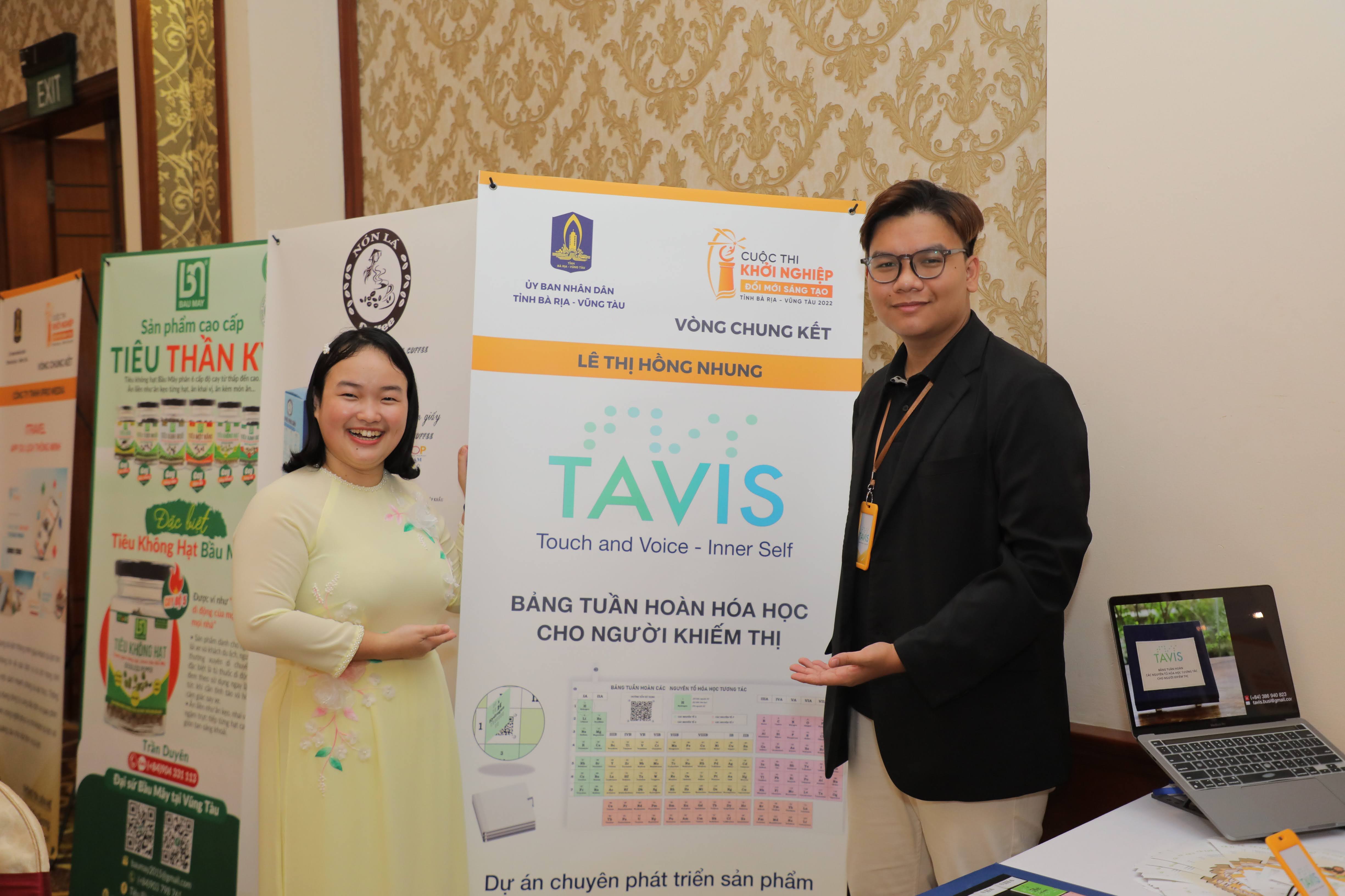 Bảng tuần hoàn từ trái tim Cô Lê Thị Hồng Nhung và cộng sự tại vòng chung kết cuộc thi “Khởi nghiệp đổi mới sáng tạo tỉnh Bà Rịa-Vũng Tàu năm 2022”.