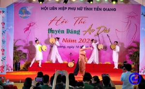 Hội thi "Duyên dáng Áo dài" năm 2023: Thí sinh Lê Thúy An (huyện Tân Phước) đạt giải Nhất