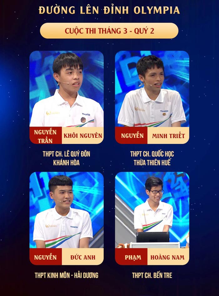 Thí sinh Hải Dương dừng bước ở cuộc thi tháng đường lên đỉnh Olympia - BaoHaiDuong Thí sinh Hải Dương dừng bước ở cuộc thi tháng đường lên đỉnh Olympia - BaoHaiDuong