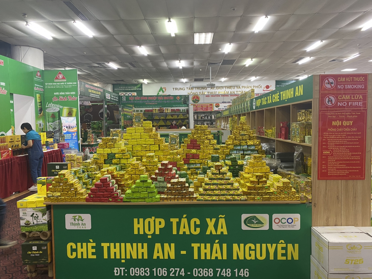 HTX Chè Thịnh An tham gia hội chợ làng nghề và sản phẩm OCOP, giới thiệu chè ngon từ vùng