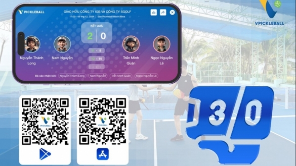 Công ty Cổ phần VPickleball Việt Nam ra mắt phần mềm ứng dụng VPickleball phiên bản Beta