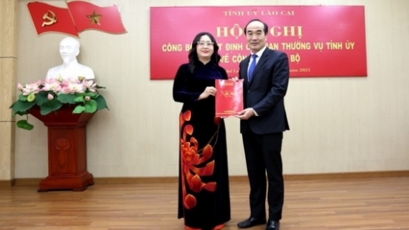 Bà Giàng Thị Dung giữ chức vụ Bí thư Thành ủy Lào Cai