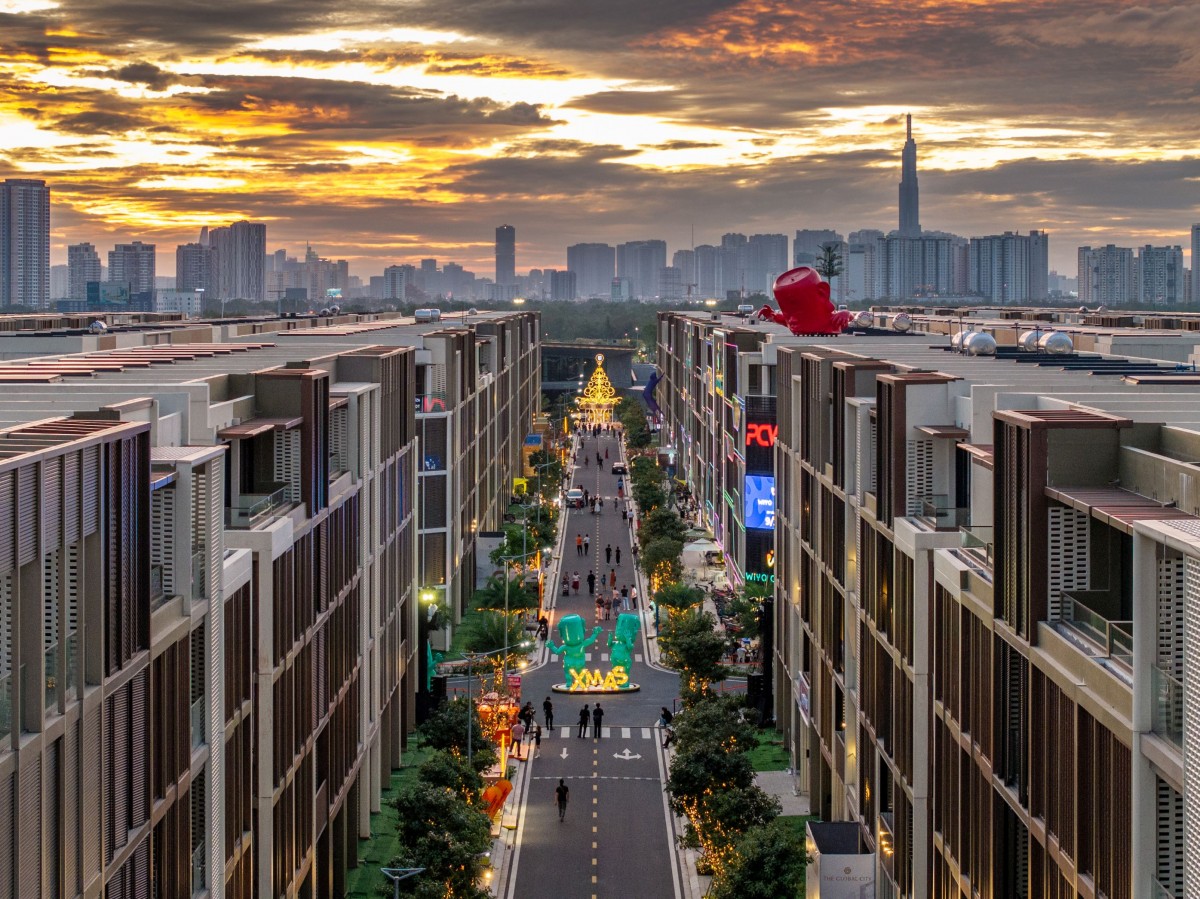 Một góc phân khu SOHO tại The Global City. Một góc phân khu SOHO tại The Global City.