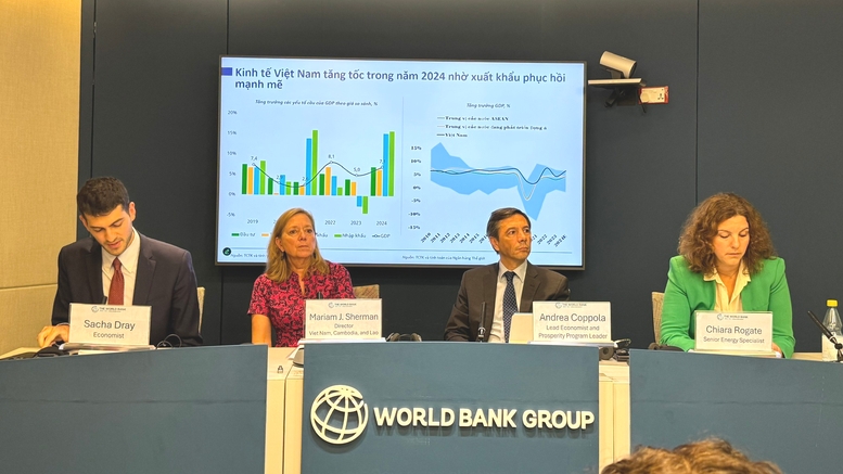 World Bank nâng dự báo tăng trưởng GDP Việt Nam năm 2025 lên 6,8%