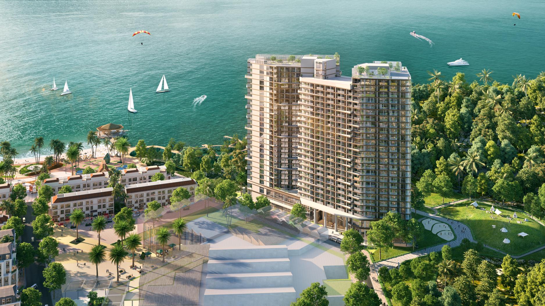 Xanh Sky - căn hộ Sungroup giao thoa sắc màu thiên nhiên và kiến trúc hiện đại ở Cát Bà