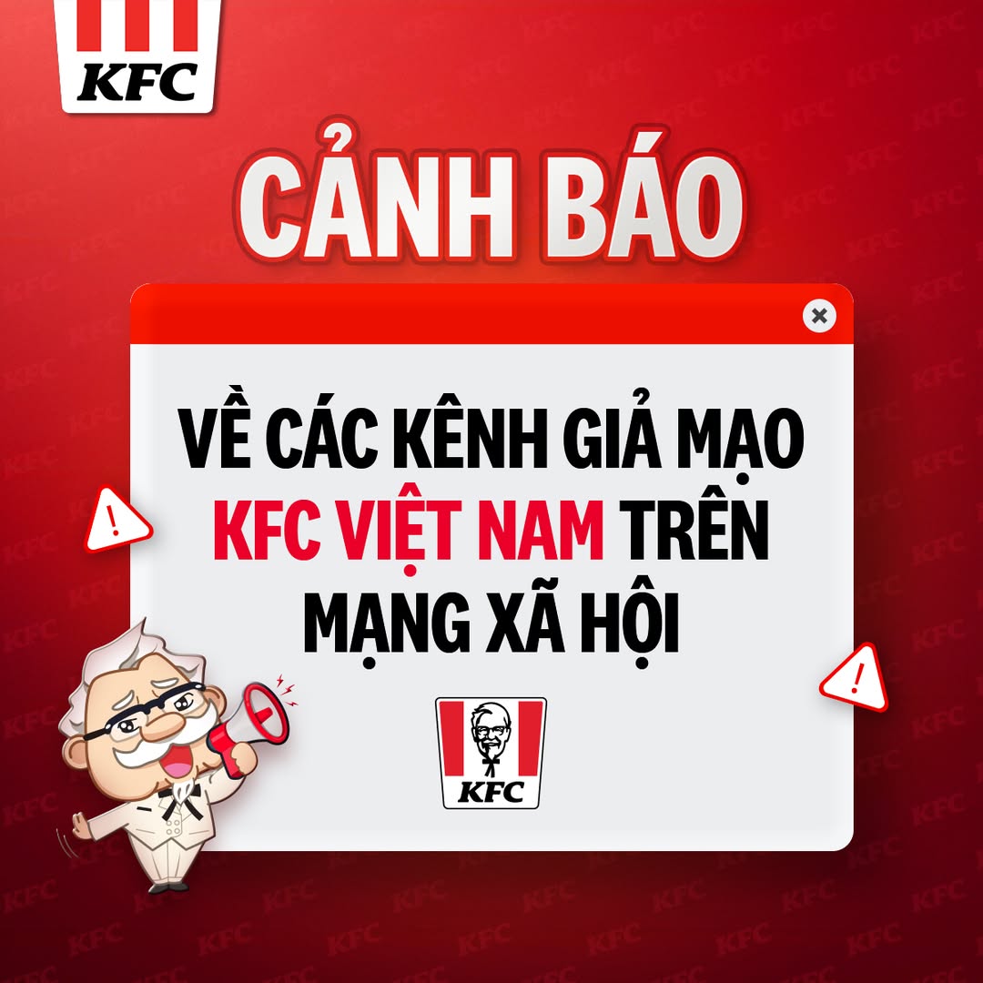 Ba chuỗi gà rán KFC, Jollibee, Texas Chicken đồng loạt bị giả mạo thương hiệu, chuyện gì đang xảy ra? Ba chuỗi gà rán KFC, Jollibee, Texas Chicken đồng loạt bị giả mạo thương hiệu, chuyện gì đang xảy ra?