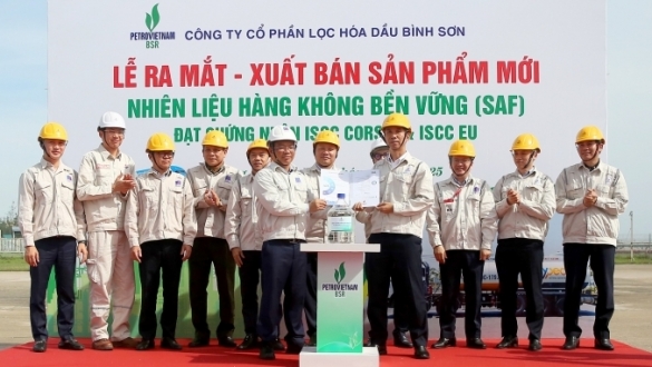 BSR xuất bán lô sản phẩm mới Nhiên liệu hàng không bền vững (SAF)