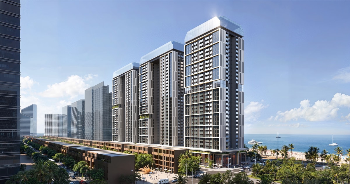 Giải mã thiết kế độc đáo của Sun Centro Town: Ba “hòn đảo” vươn mình giữa vịnh di sản Giải mã thiết kế độc đáo của Sun Centro Town: Ba “hòn đảo” vươn mình giữa vịnh di sản