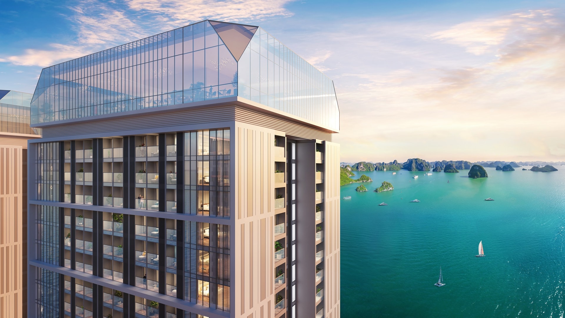 Giải mã thiết kế độc đáo của Sun Centro Town: Ba “hòn đảo” vươn mình giữa vịnh di sản Giải mã thiết kế độc đáo của Sun Centro Town: Ba “hòn đảo” vươn mình giữa vịnh di sản