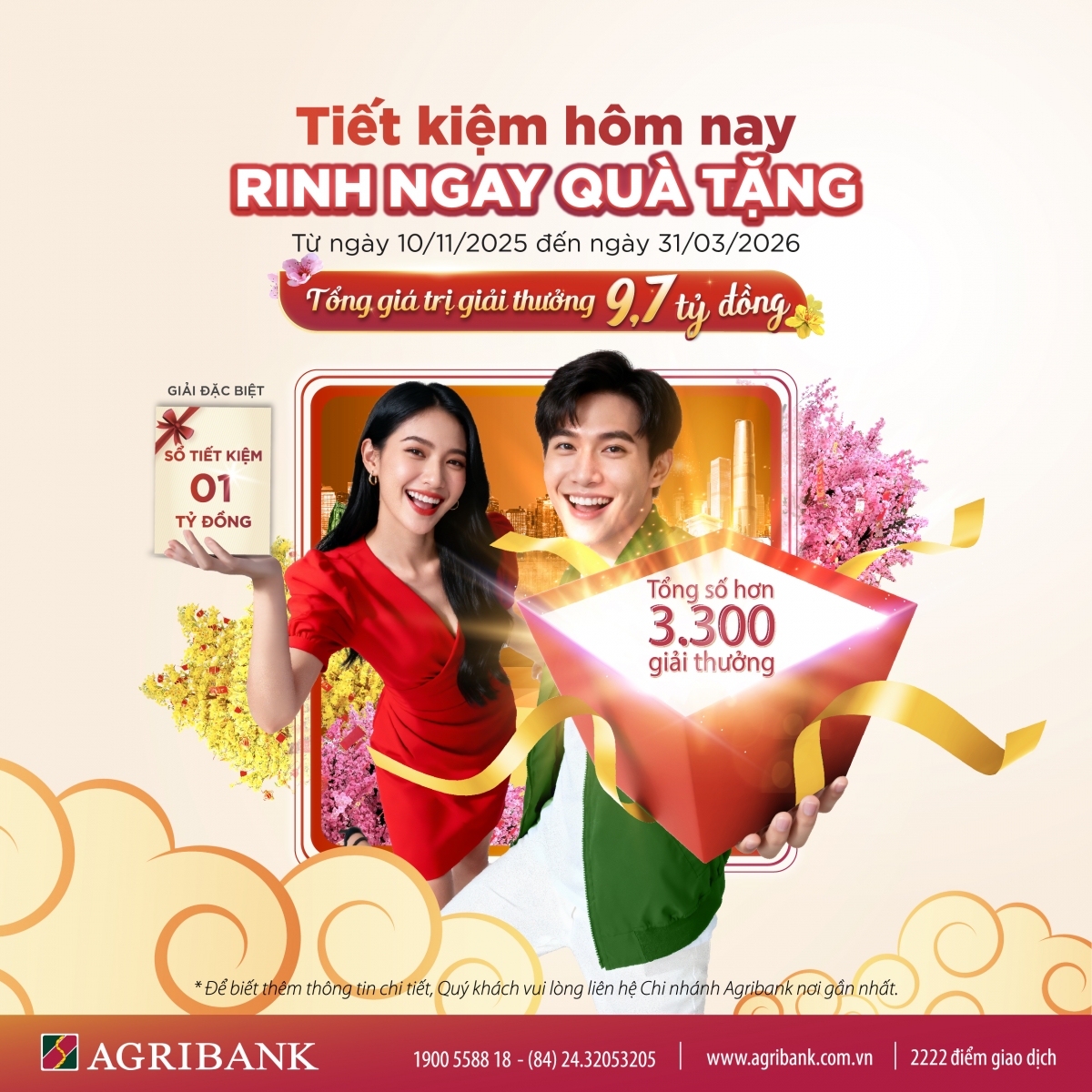 Tin tức ngân hàng nổi bật tuần qua: Agribank tung chương trình tiết kiệm dự thưởng Tin tức ngân hàng nổi bật tuần qua: Agribank tung chương trình tiết kiệm dự thưởng