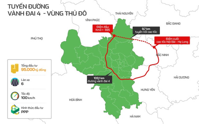 Hà Nội sẽ khởi công dự án đường Vành đai 4 vào tháng 62023