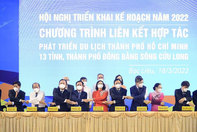 Th&amp;aacute;ng 3/2022, TP.HCM v&amp;agrave; 13 tỉnh, th&amp;agrave;nh đồng bằng s&amp;ocirc;ng Cửu Long&amp;nbsp;k&amp;yacute; kết thỏa thuận hợp t&amp;aacute;c ph&amp;aacute;t triển du lịch đến năm 2025.&amp;nbsp;