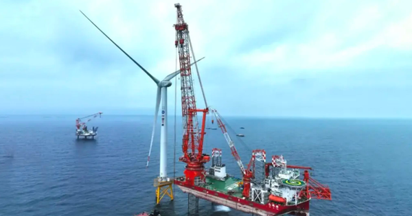 Trung Quốc sắp vận hành tuabin gió lớn nhất thế giới: Diện tích bằng 7 sân bóng đá, 1 vòng quay tạo ra 66 GWh điện/năm, đủ nguồn cung cho 25.000 hộ