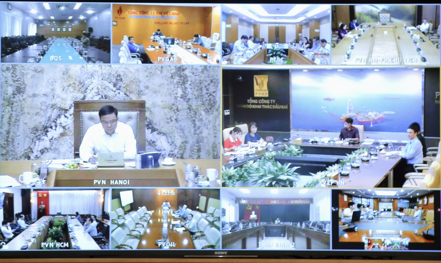 Các điểm cầu giao ban trực tuyến Các điểm cầu giao ban trực tuyến