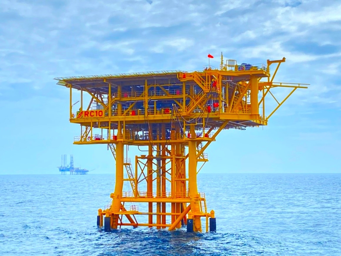 Giàn RC-10 được đưa vào khai thác trong tháng 10/2022 Giàn RC-10 được đưa vào khai thác trong tháng 10/2022