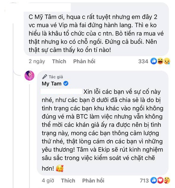 Mỹ Tâm lên tiếng khi liveshow Tri Âm bị một bộ phận khán giả phàn nàn về khâu kiểm soát vé - Ảnh 4.