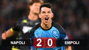 Kết quả Napoli 2-0 Empoli: Napoli nới rộng khoảng cách với Milan thành 8 điểm