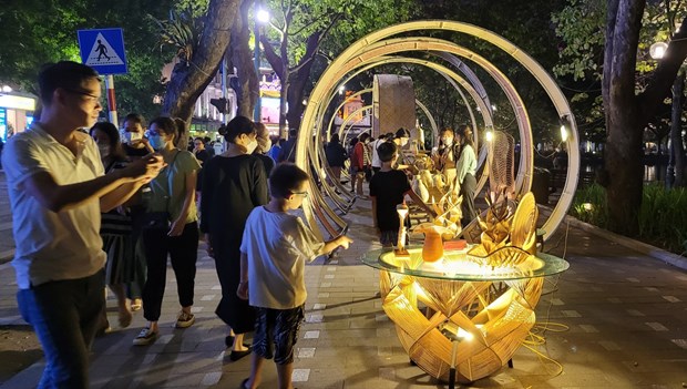 Điểm nhấn không gian tre trúc tại Lễ hội Thiết kế sáng tạo Hà Nội 2022 Điểm nhấn không gian tre trúc tại Lễ hội Thiết kế sáng tạo Hà Nội 2022 - ảnh 3