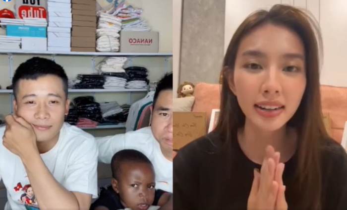 Thùy Tiên bối rối khi được Quang Linh Vlog hát tỏ tình trên sóng livestream Thùy Tiên bối rối khi được Quang Linh Vlog hát tỏ tình trên sóng livestream Ảnh 1