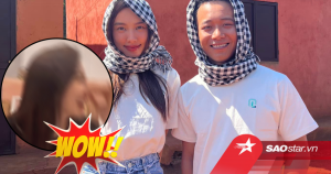 Thùy Tiên bối rối khi được Quang Linh Vlog hát tỏ tình trên sóng livestream