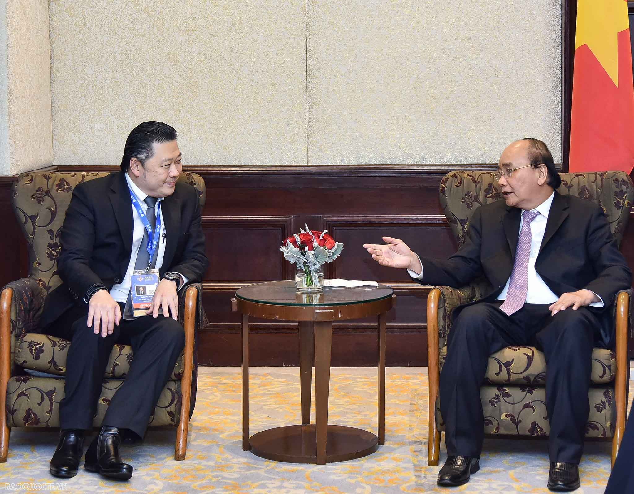 Tiếp chủ tịch tập đoàn CP Dhanim Chearnont