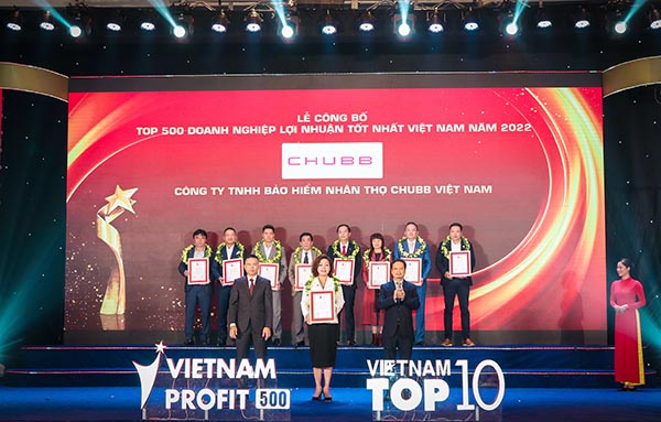 Chubb Life tiếp tục được vinh danh &ldquo;Top 500 doanh nghiệp lợi nhuận tốt nhất Việt Nam&rdquo; - ảnh 1
