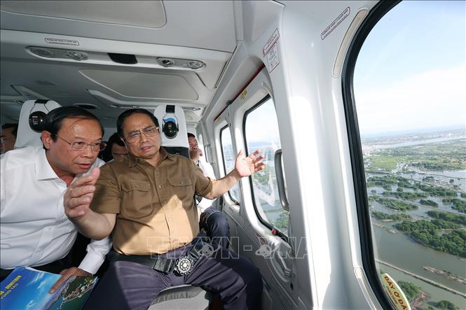 Thủ tướng Phạm Minh Chính khảo sát vùng Đông Nam Bộ Chú thích ảnh