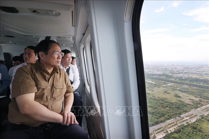 Thủ tướng Phạm Minh Chính khảo sát vùng Đông Nam Bộ Chú thích ảnh