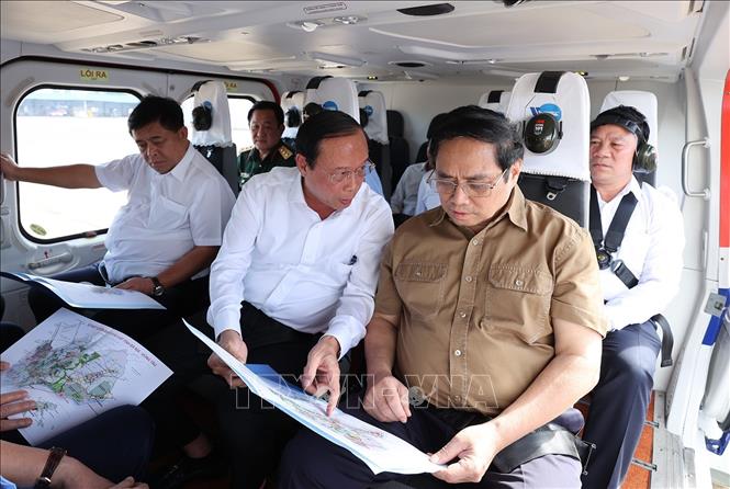 Thủ tướng Phạm Minh Chính khảo sát vùng Đông Nam Bộ Chú thích ảnh