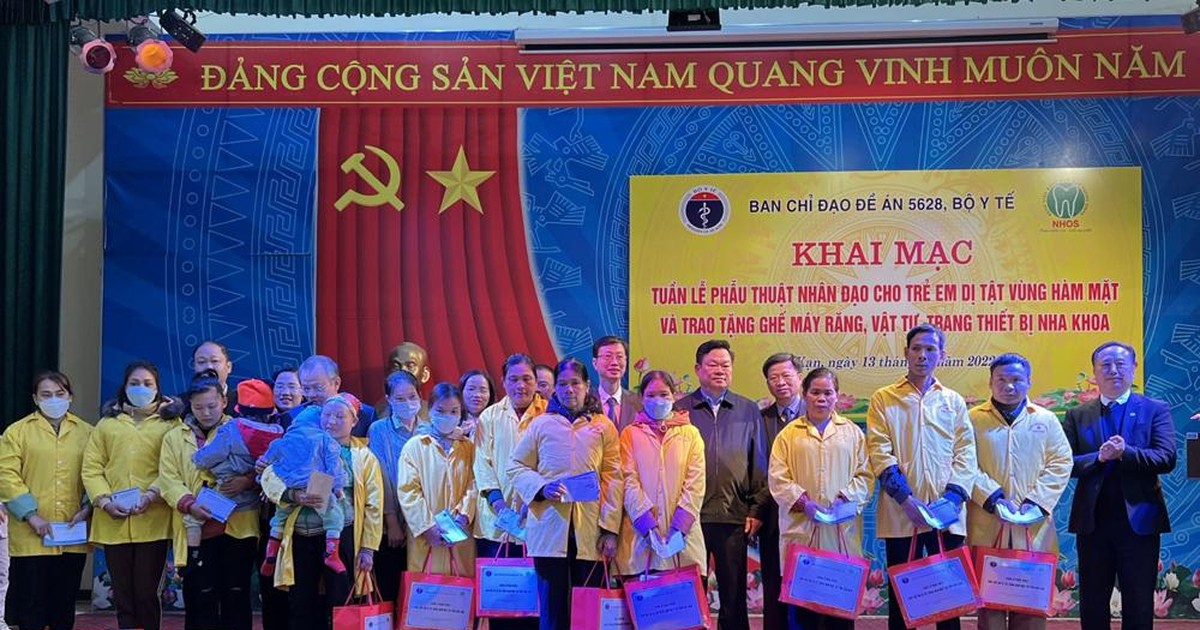 Phẫu thuật nhân đạo cho trẻ em dị tật vùng mặt ở Bắc Kạn