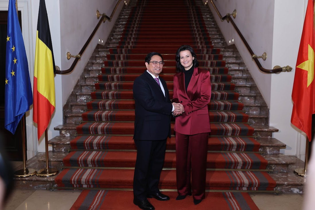 Thủ tướng Chính phủ Phạm Minh Chính hội kiến Chủ tịch Thượng viện Bỉ Stephanie D’Hose - Ảnh 1.