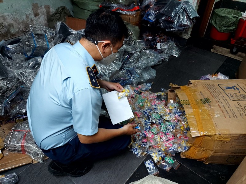 Tổng cục Quản lý thị trường đang kiểm tra Chợ bán phụ tùng xe máy lớn nhất phía Nam