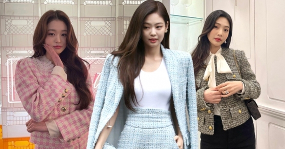 9 chiêu diện áo khoác vải tweed mà không sợ dừ